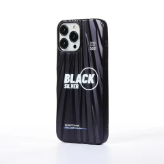 Husa iPhone 13 Pro Max Casey Studios Black Silver - Negru Negru