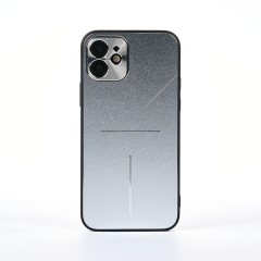 Husa iPhone 12 Casey Studios Metalines - Silver