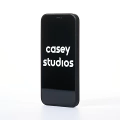 Husa iPhone 12 Casey Studios Metalines - Negru Negru
