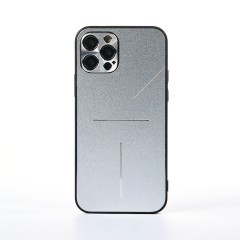 Husa iPhone 12 Pro Casey Studios Metalines - Silver