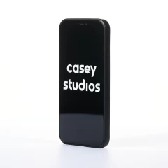 Husa iPhone 12 Pro Casey Studios Metalines - Negru Negru