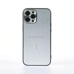 Husa iPhone 12 Pro Max Casey Studios Metalines - Roz Silver 