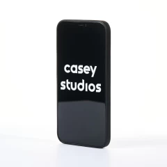 Husa iPhone 12 Pro Max Casey Studios Metalines - Negru Negru