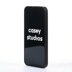 Husa iPhone 13 Pro Casey Studios Metalines - Negru Negru