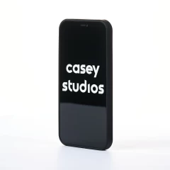 Husa iPhone 12 Mini Casey Studios 4 Puff - Negru Negru
