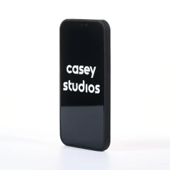Husa iPhone 12 Pro Max Casey Studios 4 Puff - Negru Negru