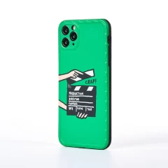 Husa iPhone 11 Pro Max Casey Studios Ready? Action! - Verde Verde