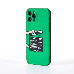 Husa iPhone 12 Pro Casey Studios Ready? Action! - Verde Verde
