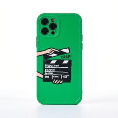 Husa iPhone 12 Pro Casey Studios Ready? Action! - Verde