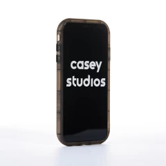 Husa iPhone X/XS Casey Studios Why? - Negru Negru