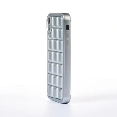 Husa iPhone XR Casey Studios Squared Up - Silver Silver