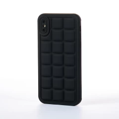 Husa iPhone X/XS Casey Studios Squared Up - Negru Negru