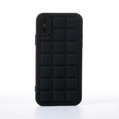 Husa iPhone X/XS Casey Studios Squared Up - Silver Negru 