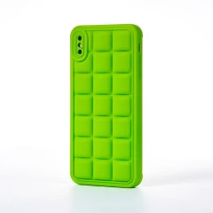 Husa iPhone XS Max Casey Studios Squared Up - Verde Verde