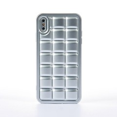 Husa iPhone XS Max Casey Studios Squared Up - Silver