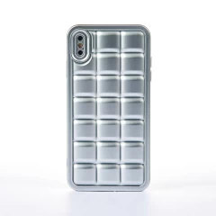 Husa iPhone XS Max Casey Studios Squared Up - Negru Silver 