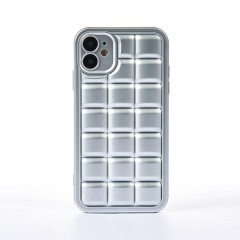 Husa iPhone 11 Casey Studios Squared Up - Silver
