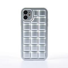 Husa iPhone 11 Casey Studios Squared Up - Verde Silver 