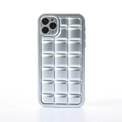 Husa iPhone 11 Pro Max Casey Studios Squared Up - Negru Silver 
