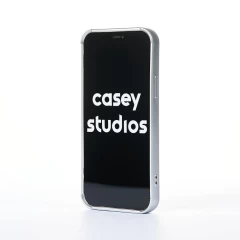 Husa iPhone 12 Casey Studios Squared Up - Silver Silver