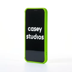 Husa iPhone 12 Casey Studios Squared Up - Verde Verde