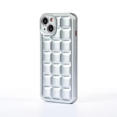 Husa iPhone 13 Casey Studios Squared Up - Silver Silver