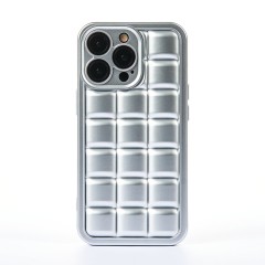 Husa iPhone 13 Pro Casey Studios Squared Up - Silver