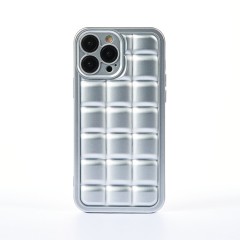 Husa iPhone 13 Pro Max Casey Studios Squared Up - Silver
