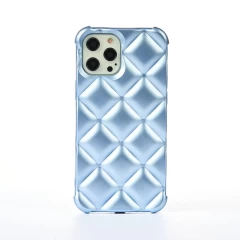 Husa iPhone 12 Pro Max Casey Studios Do It Diamonds - Roz Albastru 