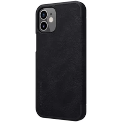 Husa iPhone 12 Mini Nillkin Qin Leather Case - Negru Negru