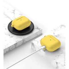 Husa Airpods 3 Casey Studios Silicone - Galben Galben