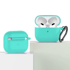 Husa Airpods 3 Casey Studios Silicone Mint Green