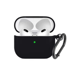 Husa Airpods 3 Casey Studios Silicone - Negru Negru