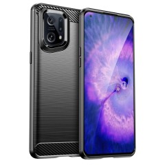 Husa OPPO Find X5 5G Arpex Carbon Silicone - Negru