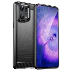 Husa OPPO Find X5 Pro 5G Arpex Carbon Silicone - Negru