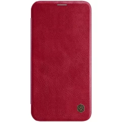 Husa iPhone 12 Mini Nillkin Qin Leather Case - Rosu Rosu