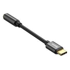 Adaptor Cablu Audio L54 Type-C la Jack 3.5mm, Baseus, CATL54-01 - Negru Negru