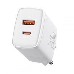 Incarcator Priza Fast Charge USB-C, PD, 20W, USB-A, QC, 3A Baseus (CCXJ-B02) - Negru