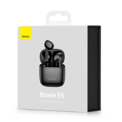 Casti in-ear Wireless, Bluetooth 5.0 Baseus Bowie E8 TWS Earbuds (NGE8-01) - Negru Negru