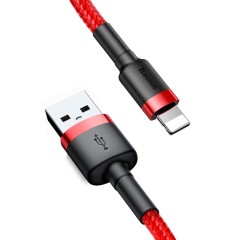 Cablu Date USB la Lightning, 1,5 A, 2 m, Baseus, CALKLF-C09 - Rosu