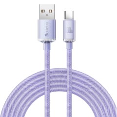 Cablu Date USB la Type-C, 100 W, 2 m, Baseus, CAJY000505 - Mov