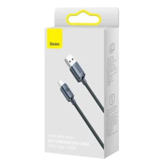 Cablu Date USB la Type-C, 100 W, 2 m, Baseus, CAJY000501 - Negru Negru
