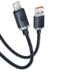 Cablu Date USB la Type-C, 100 W, 1,2 m, Baseus, CAJY000401 - Negru Negru