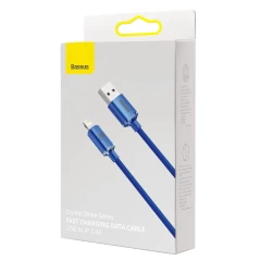 Cablu Date USB la Lightning, 2,4 A, 1,2 m, Baseus, CAJY000003 - Albastru Albastru