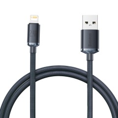 Cablu Date USB la Lightning, 2,4 A, 1,2 m, Baseus, CAJY000001 - Negru
