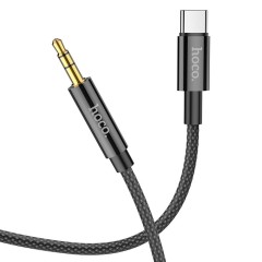 Adaptor Cablu Audio USB Type-C la Jack 3.5mm, 1m, HOCO, UPA19 - Negru
