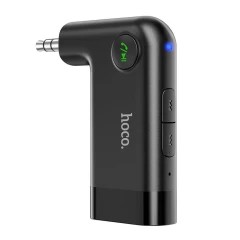 Adaptor Audio Bluetooth Aux Jack 3.5mm, HOCO, E53 - Negru Negru