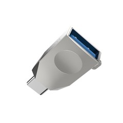 Adaptor OTG USB Type-C la USB-A, Plug & Play, HOCO, UA9 - Argintiu