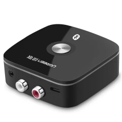 Convertor audio, adaptor 2x RCA, jack 3.5mm, wireless, Ugreen, 40759 - Negru Negru