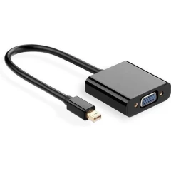 Convertor Video Mini Dp la VGA Femeie, 1080P Suport Thunderbolt 2, Ugreen, 10459 - Negru Negru